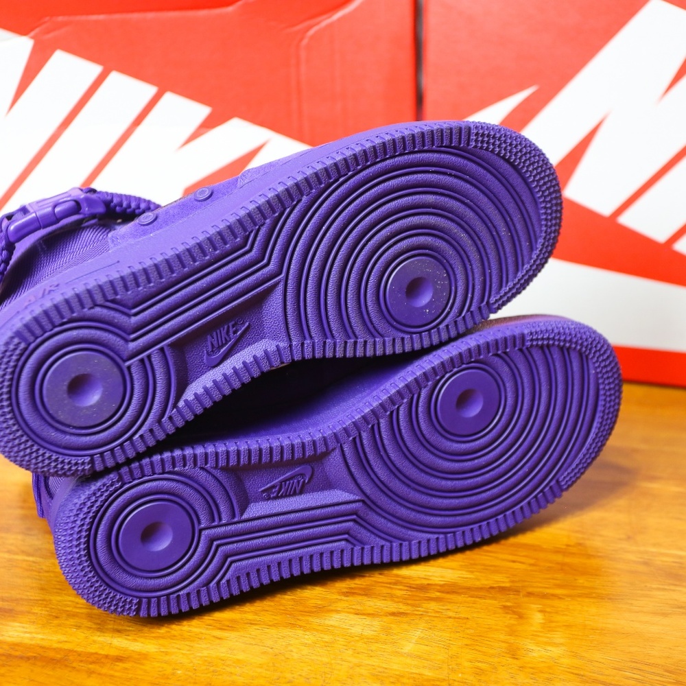 Nike SF AF1 Air Force 1 Boot High Purple 864024 5 - Picture 7 of 8